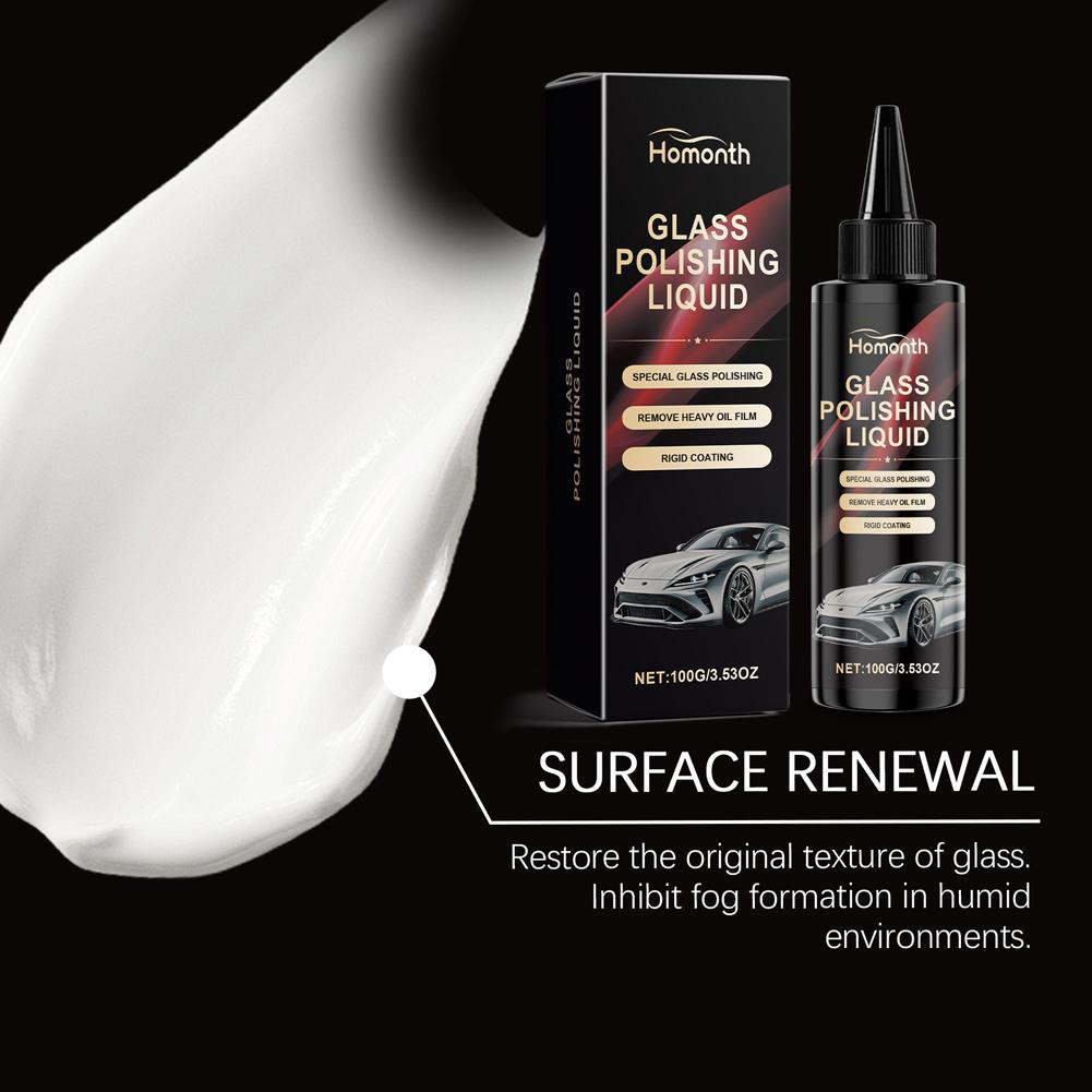100ml Glass Polishing Liquid Car Glass Cleaning Agent Glass Polishing Paste for Mirrors & Window