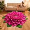 Non-slip 3D Flower Carpet Special-shaped Bathroom Floor Mat  for Living Room Tea Table Bedside