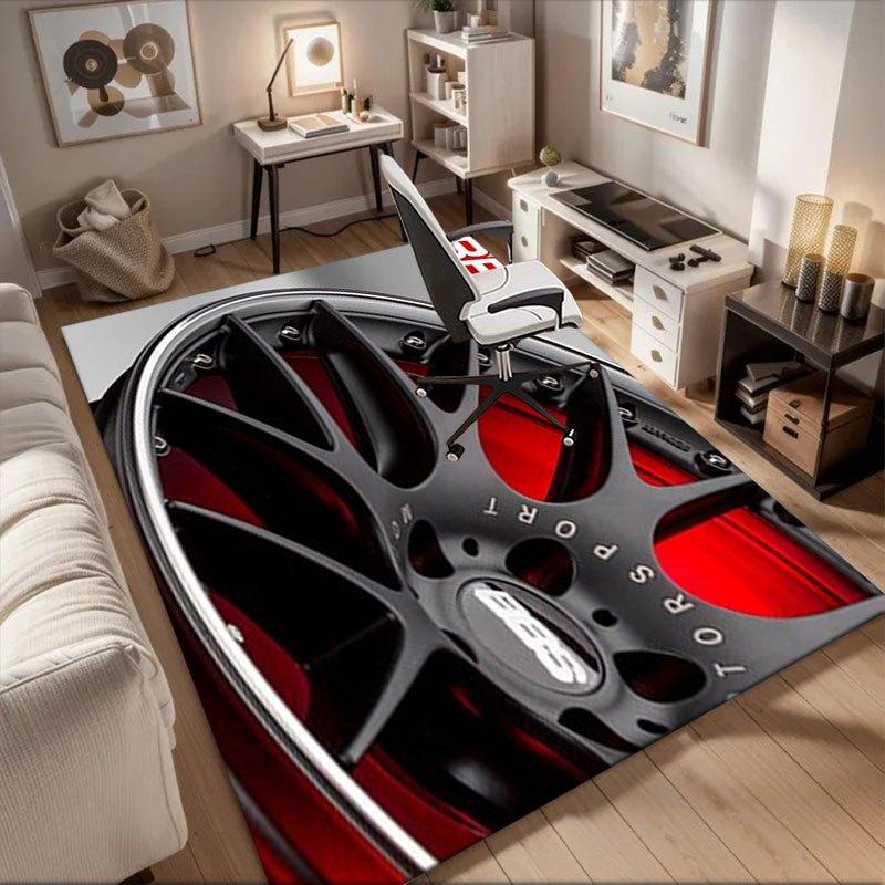 

BBS Motorsport Wheel Center Cap - CH-R5Office Mat Perfect for Home Decor Office Desk Chair Rugs Chair Carpet for office Polyester Chair Mat 60cm by 90cm