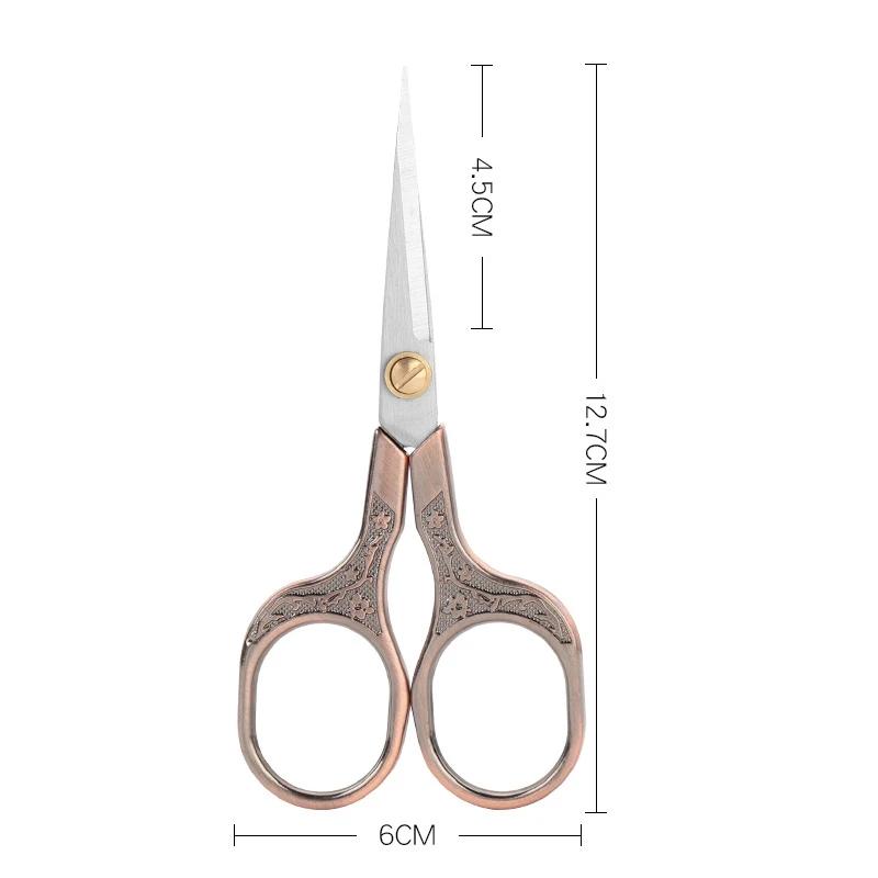 1PC Stainless Steel Vintage Scissors Sewing Fabric Cutter Embroidery Tailor Thread Scissor Tools for Sewing Shears