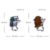Original Cartoon Enamel Alloy Brooch Cute Rabbit Lapel Pin Anti Exposure Adjustable Fixing for Clothes Backpack Decoration Badge