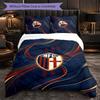 Bologna FC Themed Bedding 3Pcs Duvet Cover Set Decorative Bed Linen For Teen Room Home Decoration