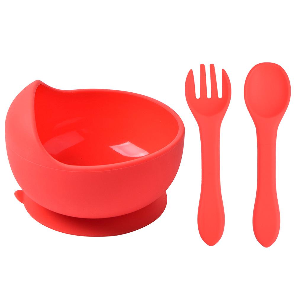Silicone Suction Baby Bowl & Spoon Set for Feeding and Training