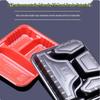 Disposable 3-Compartment Takeout Food Containers
