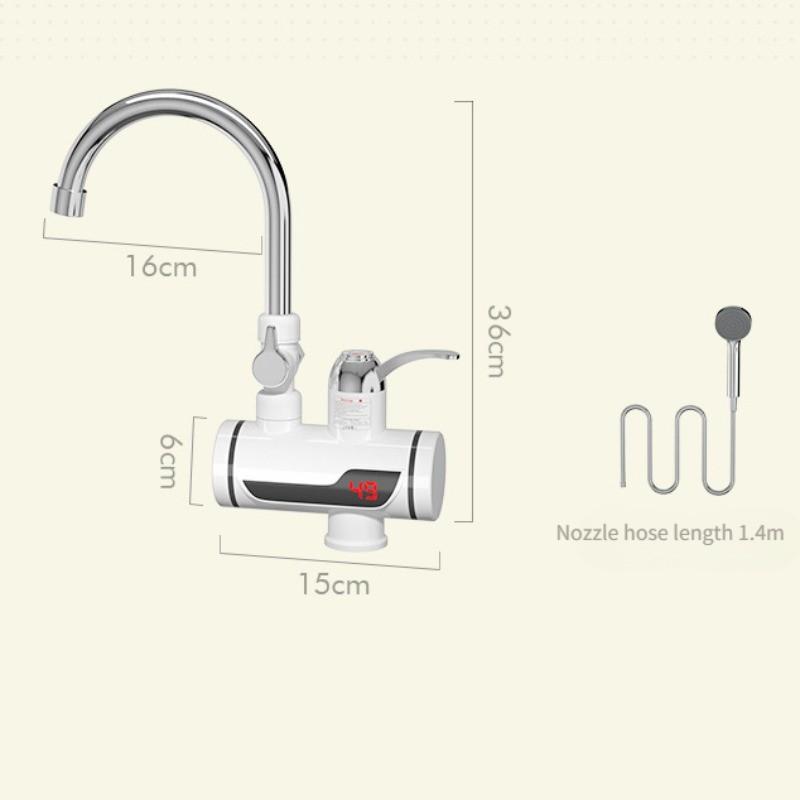 3000W Instant Electric Water Heater Three Second Fast Heating Electric Faucet Household Bathroom Shower