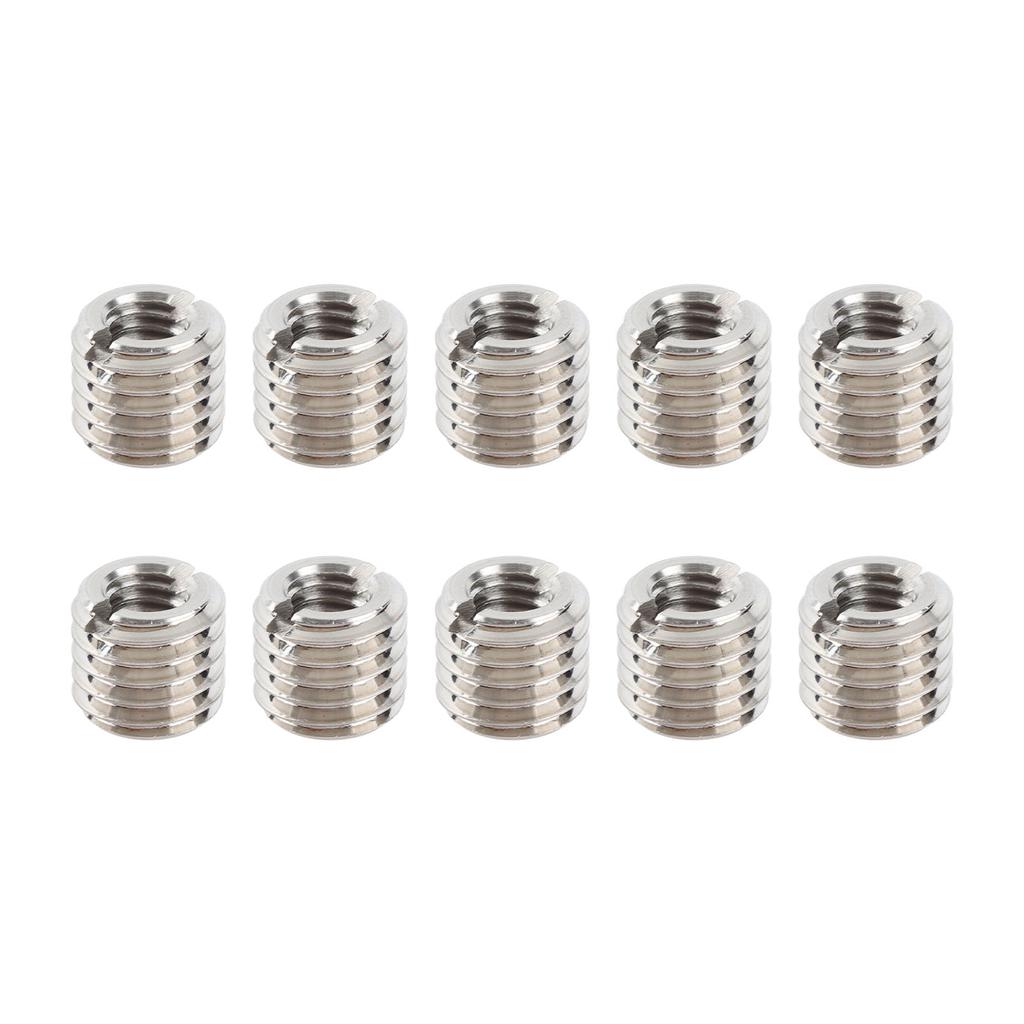 10Pcs Thread Inserts Male Female Reducing Nut Stainless Steel Repair Tool Fastener