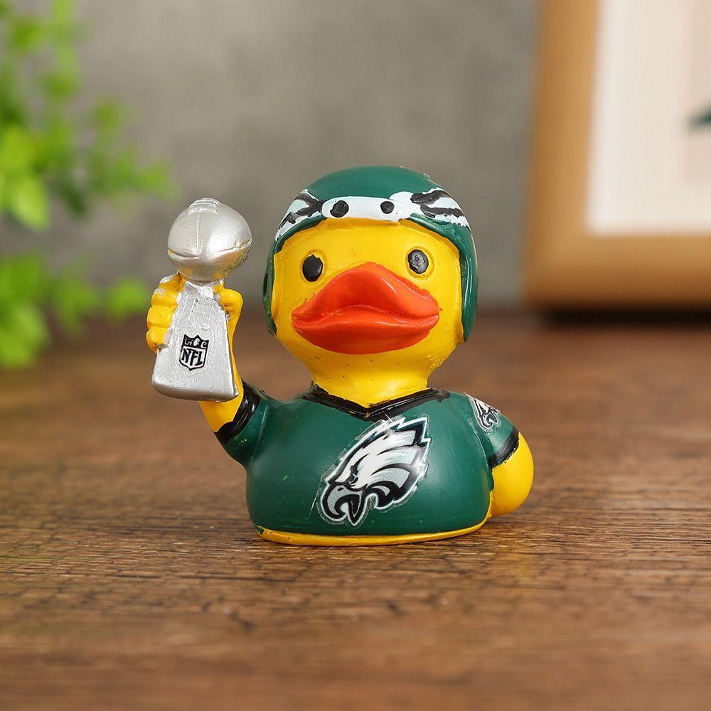 

Cute Duck Athlete Ornament Cartoon Animal Sculpture Desktop Decoration Miniatures Figurine Cabinet Style 2