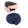Memory Foam Travel Neck Pillow U Shaped Portable Neck Support Pillow with Adjustable Hook and Loop f