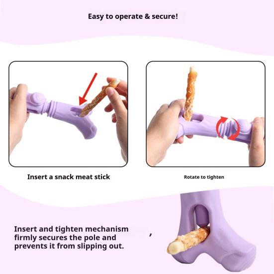 Bite Resistant Dog Toys Treat Stick Holder, Prevents Choking, Rubber Chew Toy, Stress Relief for Dogs Branch Shape, Teeth Cleaning Toy Small