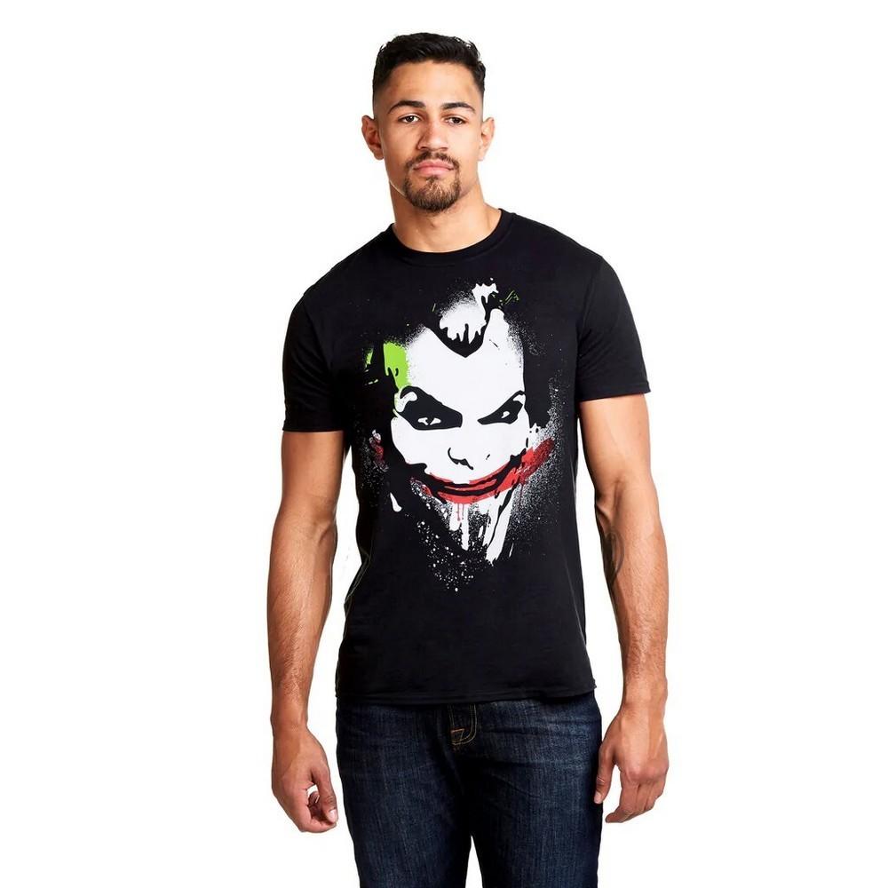 The Joker Herren-T-Shirt aus Baumwolle mit Gesicht