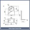 0.6KG-40KG Magnetic Powder Brake and Clutch Bracket, Single/Double Axis