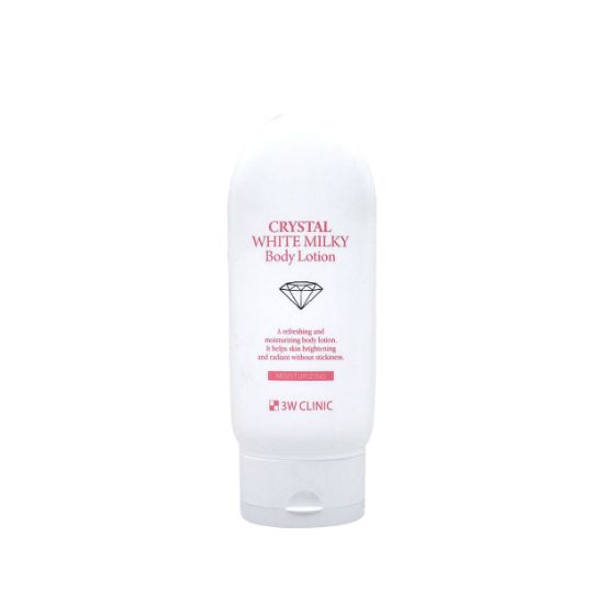 3W Clinic Crystal White Milky Body Lotion Brightening & Moisturizing Care 150ml