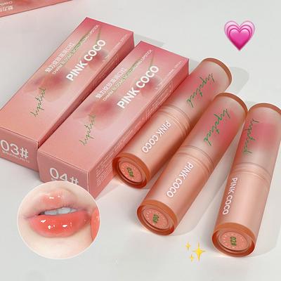 Charm blooms, rouge à lèvres hydratant blanchit, valeur de couleur élevée, gloss sensible pour les lèvres, rouge à lèvres lait glacé