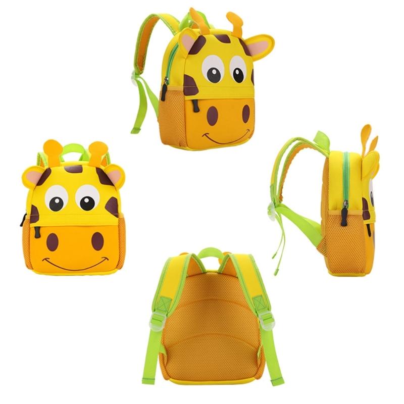 Cute Shoulder Bag for Child Student Tiger/Giraffe/Rabbit/Goat/Dog/Squirrel-Dinosaur/Monkey/Chicken-Owl Shaped Schoolbag