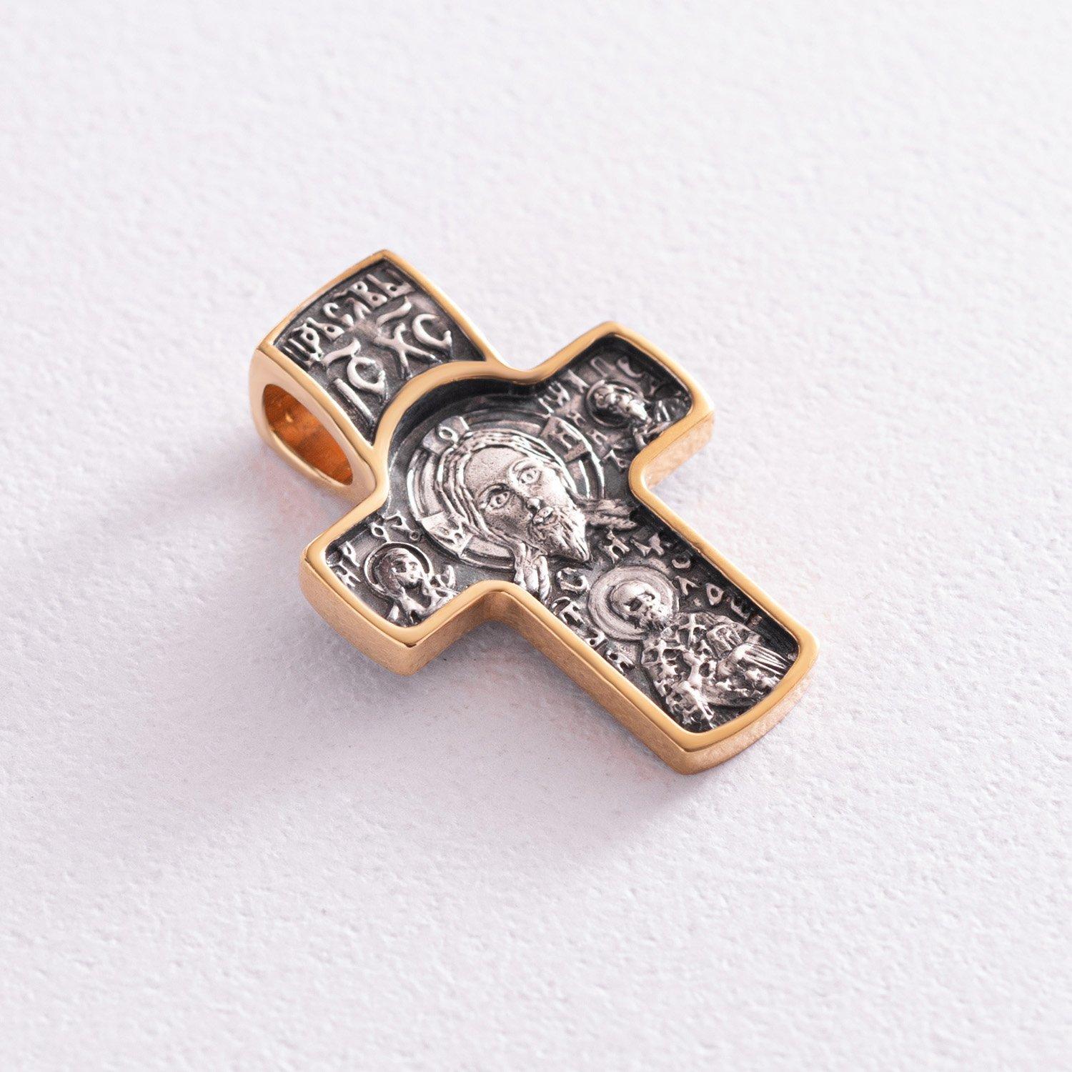 

Срібний православний хрест Спас Нерукотворний. Святитель Чудотворець Oniks срібний