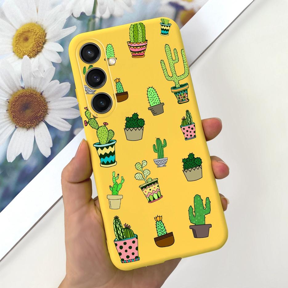 For Samsung Galaxy A55 Case Pretty Cartoon Girls Sunflower Cover Soft TPU Phone Case For Samsung A15 A25 A35 A55 5G Fundas Coque