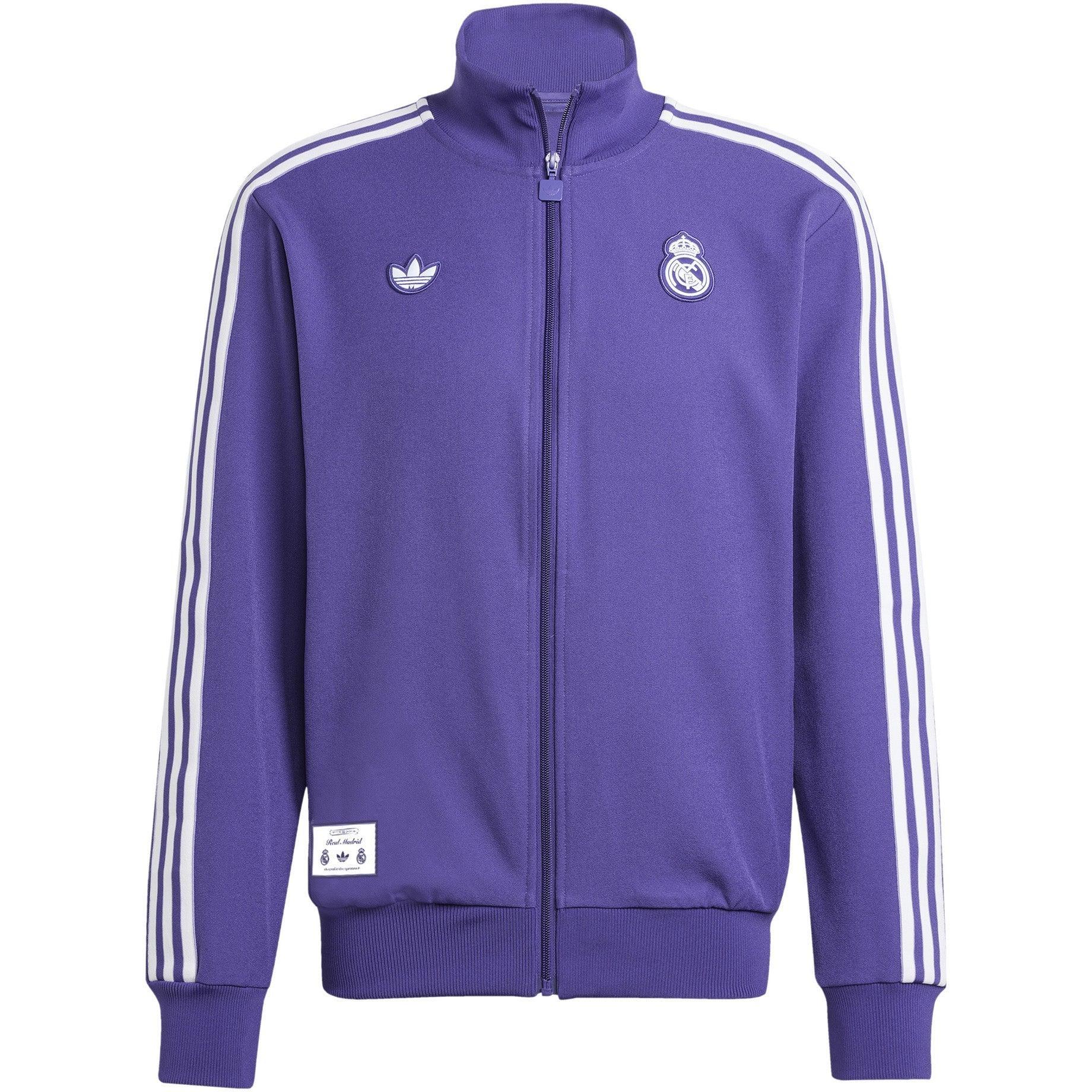 adidas Real Madrid Terrace Icons Track Top Asia Sizing Purple Men s JF2582 L