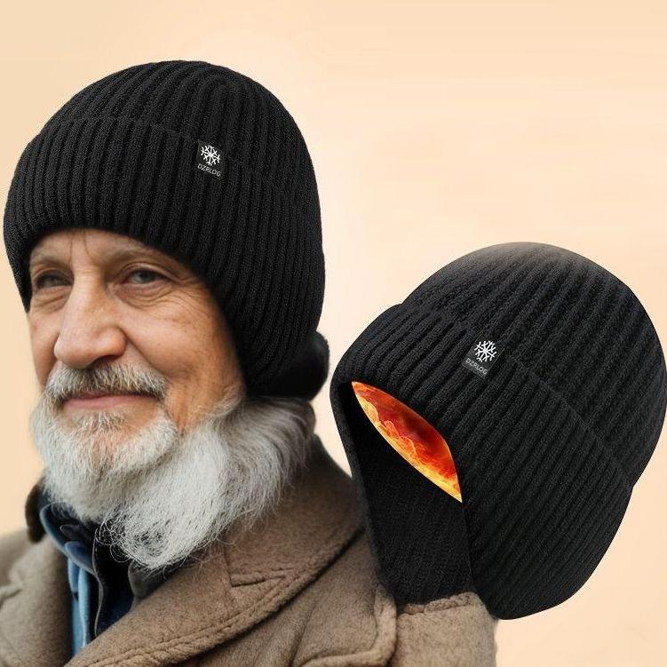 Fleece Wintermütze Gestrickt Weich Herrenmütze Warme Mütze Outdoor Winter Skimütze