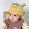 New Baby Bucket Hat With Ears Cute Cartoon Animals Baby Boy Girl Sun Cap Infant Toddler Fisherman Hat