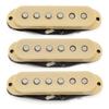 Musiclily Pro Alnico 5 Staggered Single Coil Pickups and for Strat Electric Cream ST-50S (Neck, Middle, Bridge) Guitars,