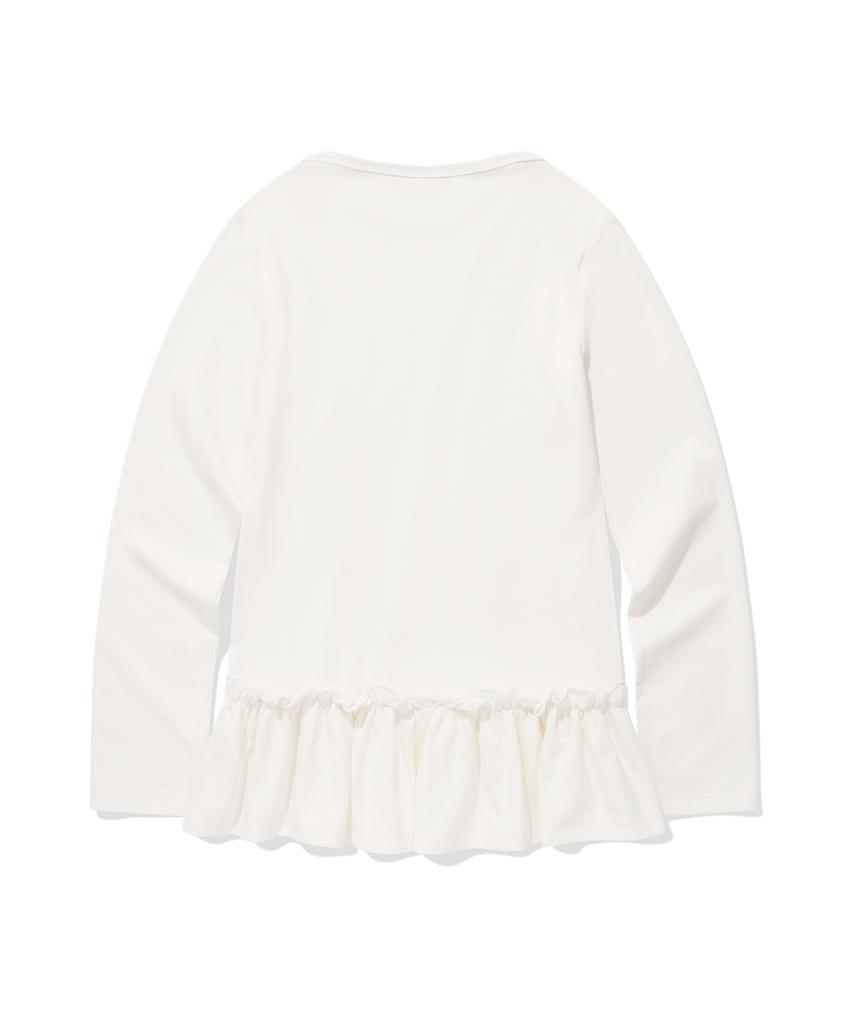 COVERNAT WOMAN Shirred Layered Jersey Dress Off White