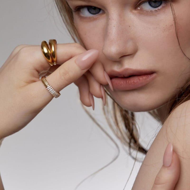 ANON Crown Ring _ Gold