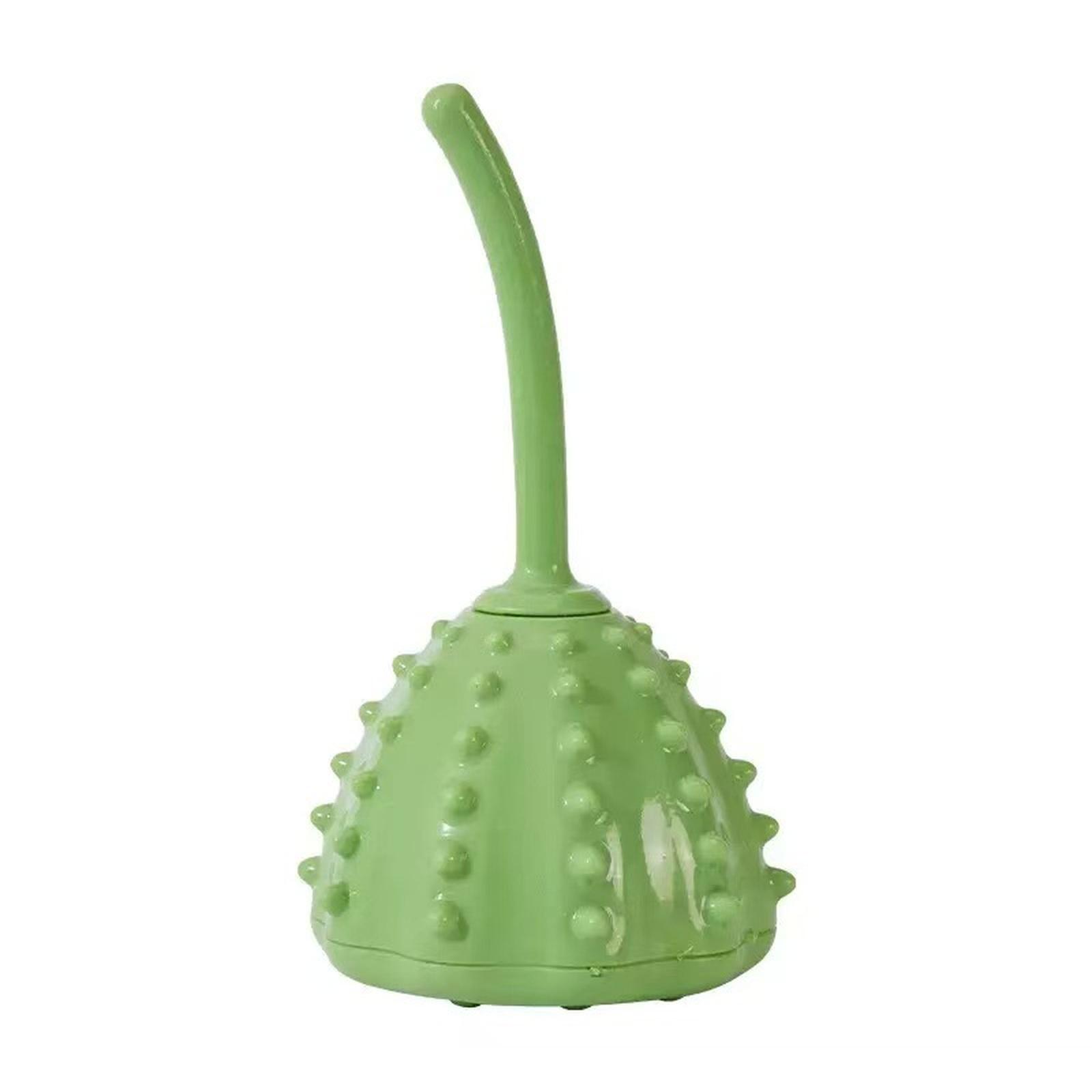 

Іграшка для собаки, Миска-годівниця для собаки, Іграшка-м яч, що видає корм, М яка жувальна щітка-дозатор їжі, для сприяння повільному поїданню, зменшення стресу one size зелений