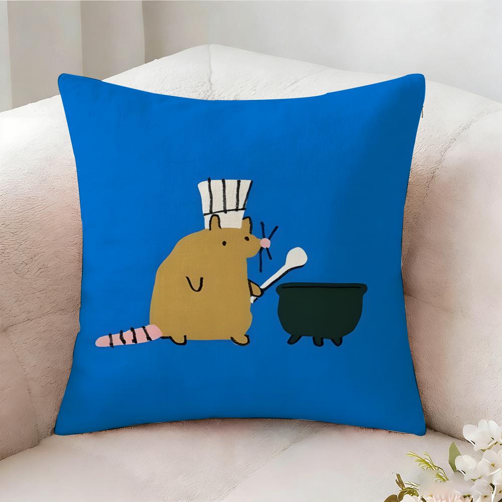 Colorful Animal Patterns Pillow Case Pillowcase Doublesided Printed Sofa Cushion Bedroom Headboard Pillow
