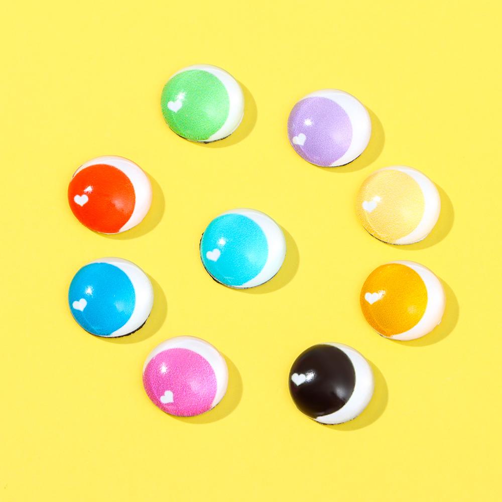 50Pcs/Set Round Eyes 6/10/16/20/25mm Glass Doll Eyes Cabochon Flat Eyeballs Handmade Puppet Decor Toys Accessories DIY Craft