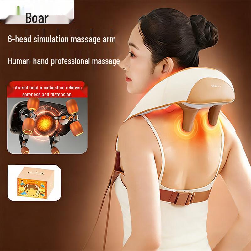 Bear Neck and Shoulder Massager with Red Light Heat