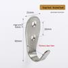 Jinrui Stainless Steel Black Bathroom Hook for Coats and Hats