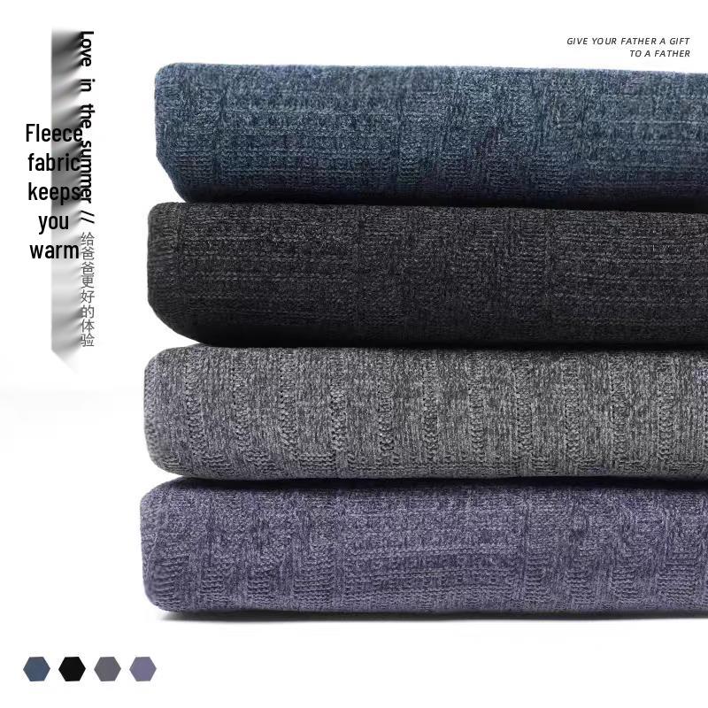 Tucano Men's Faux Two-Piece Plush Thick Knitted Sweater