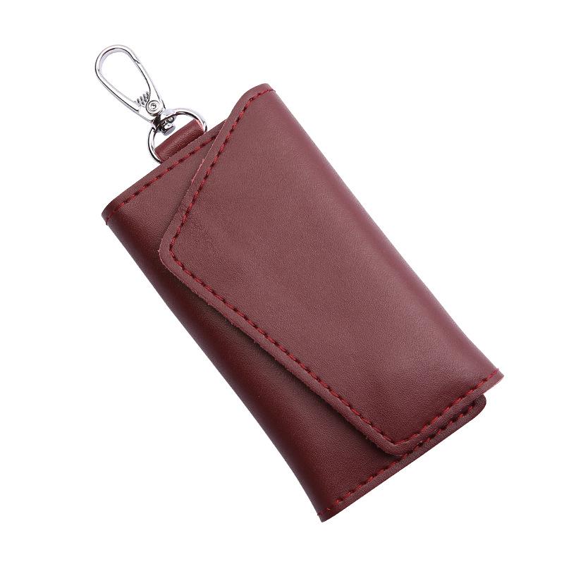 Men's and Women's Genuine Leather Car Key Case and Fashion Key Chain
