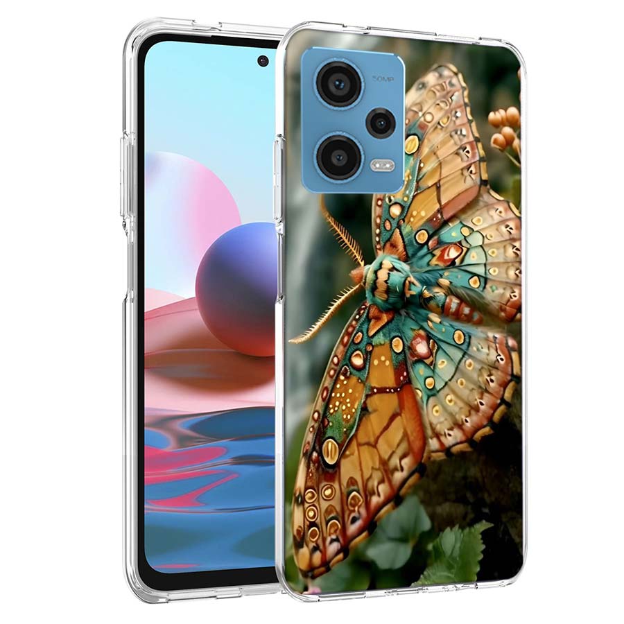 

Moth Macro Phone Case For Redmi Note 13 12 14 15 Pro Plus 13R 11 11T 11E 11S 10 Pro 10S 9 9S Cover Cell Clear TPU Capa Cases Sho Redmi Note 12 Pro 4G