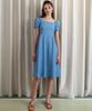 Retour Deux Vingt Square Neckline A-Line Dress (Black)