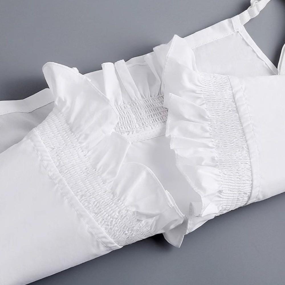 Cotton Material Detachable V-neck Shirt Collar Sweet False Collar Removable Fake Collar  Blouse