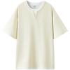 Semir Men's Waffle Knit Color Block Faux Layer Short Sleeve T-Shirt