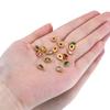 10pcs Stainless Steel Colorful Rhinestone Waterdrop Charms for Earrings Pendant Necklace DIY Jewelry Making Clothing Accessories