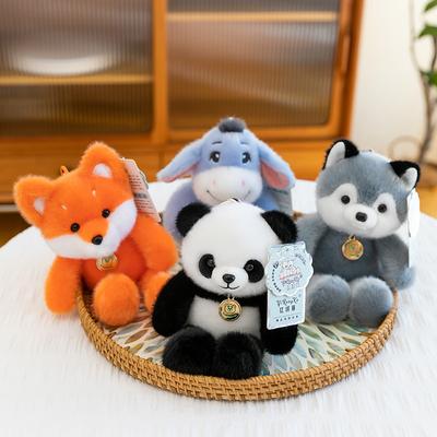 Cute Jumping Little Animal Doll Panda Rabbit Cat Bear Doll Palm Treasure Plush Toy Long Leg Doll