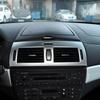 Für BMW X3 E83 2006-2010 ABS Silber Auto Center Konsole Zentrale klimaanlage Air Outlet Rahmen Trim Aufkleber auto