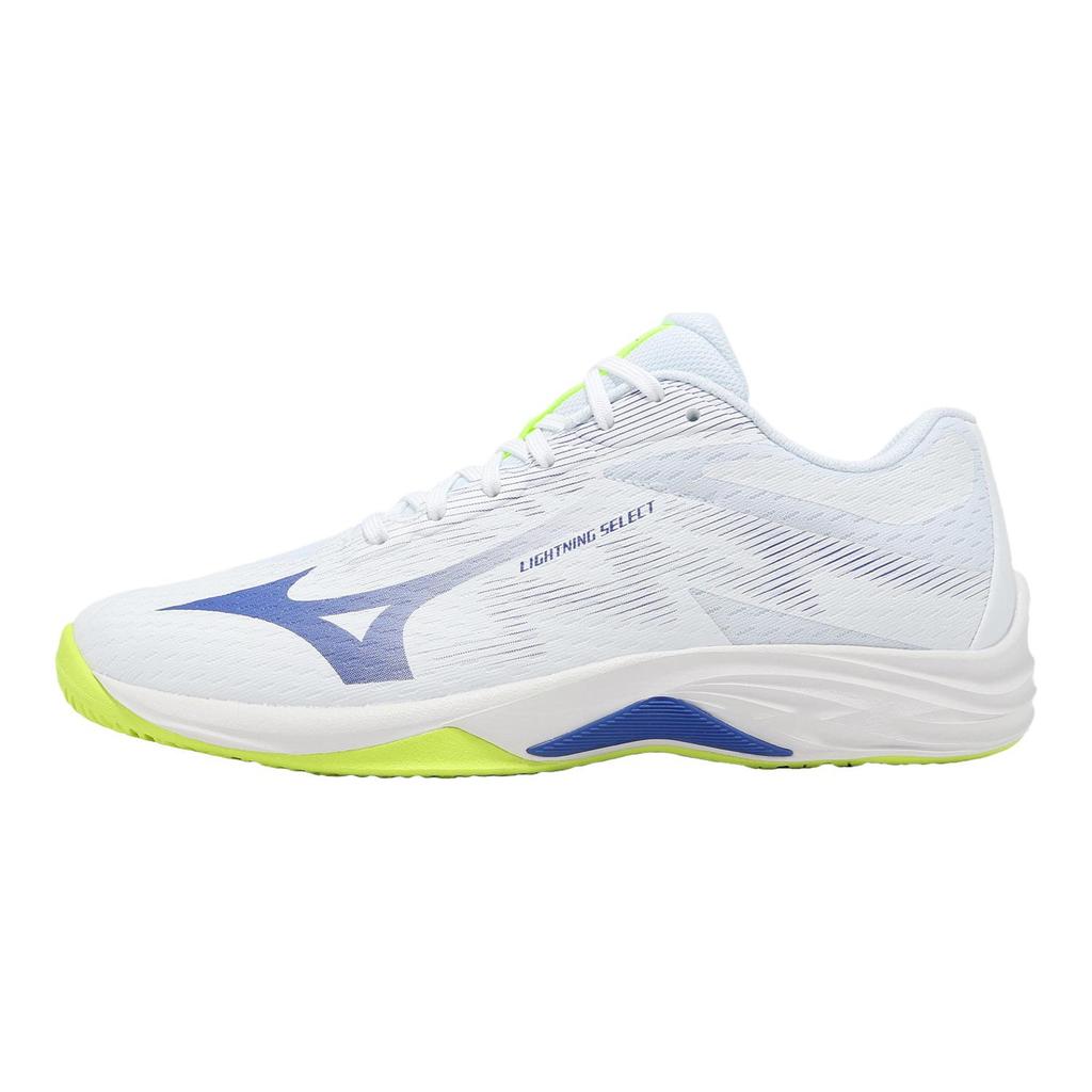 Mizuno Lightning Select Comfortable Fit Supportive Breathable Volleyball Shoes Unisex sneaker White Blue V1GA267039