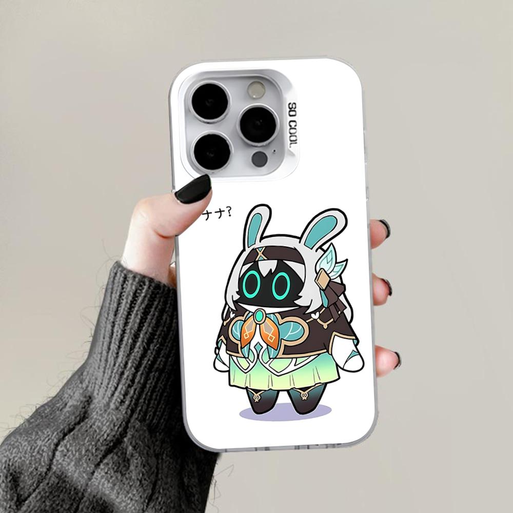 ZZZ Cute Bangboo Phone Case For iPhone 16,15,14,13,12,11,Pro,Max,Plus,Mini,XS,SE Anti Fall Gray White Matte Hard Bumper