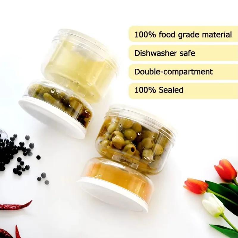 Kimchi Dry Wet Separation Tank Hourglass Design Pickles Jar Pickle Olives Cucumber Container for Home Kitchen Separator Tools