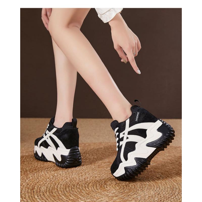 Small inner height-increasing shoes women's autumn new sports shoes platform-soled versatile casual women's shoes