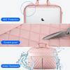 Women's Crossbody Laptop Bag - Single Shoulder Briefcase with Inner Sleeve for 15.6" MacBook Pro