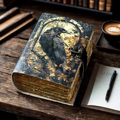 Vintage Large Leather Journal Vintage Handmade Book of Shadows Travel Writing Notebook Witchcraft Journal Gifts for Men