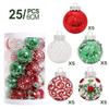 25PCS Christmas Glitter Ball Ornaments Tree Decorations for Holiday Wedding