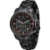 Successo Black Stainless Steel Men's Quartz Chronograph Watch with Date R8873621014