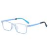Children's Anti-Blue Light Square Glasses for Myopia, Ages 8-12, Trendy Korean Design for Boys and Girls