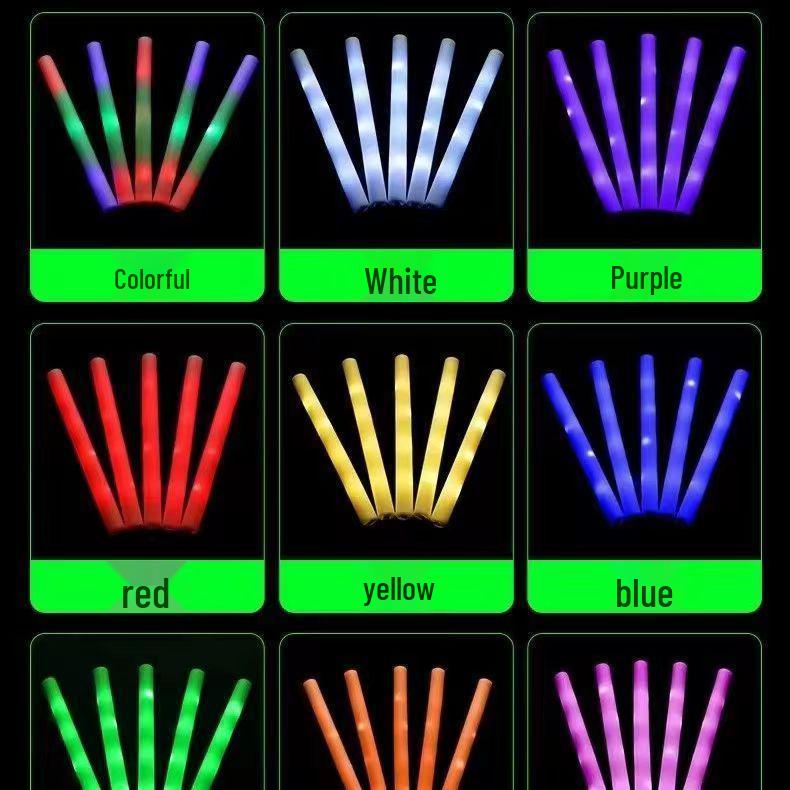 Siedmiokolorowa LED pałka świetlna na koncerty i wydarzenia